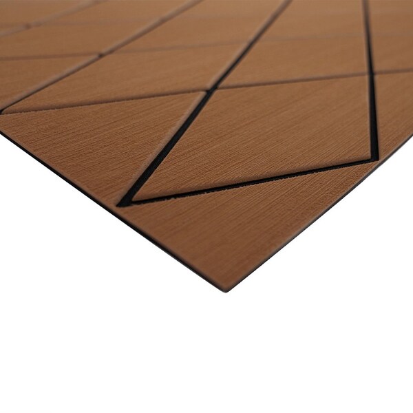 Seadek 40in x 80in 6mm Two Color Diamond Full Sheet - Brushed Texture - Brown/Black 1016mm x 2032mm x 56411-89905 - main